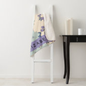 青い花，紫の花，フローラ，あなたの名前 シェルパブランケット (インサイチュ)