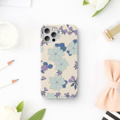 青い花,紫の花,花柄 Case-Mate iPhoneケース