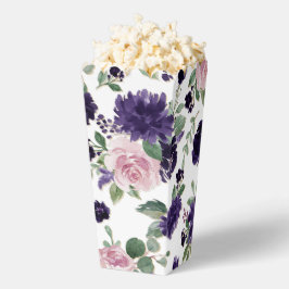 青い花 |紫王室のとピンクのローズパターン フェイバーボックス