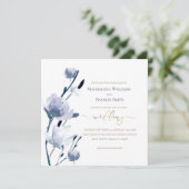 青い花 | 結婚s 招待状 (スタンド正面)