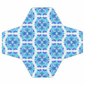 青い花、花の模様、花の模様 サッカーボール (フラット)