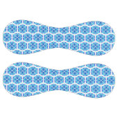 青い花、花の模様、花の模様 ソフトボール (パネル)