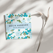 青い花、花柄、花屋、花屋