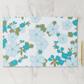 青い花、花柄、花柄 ペーパーパッド (インサイチュ)