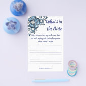 青い花　財布の中身　シャワゲームカード チラシ (シングル)