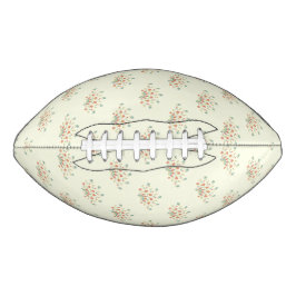 青い花，赤い花，花のパターン アメリカンフットボール