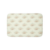 青い花，赤い花，花のパターン バスマット (正面)