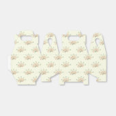 青い花、赤い花、花のパターン フェイバーボックス (折り畳みなし)
