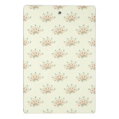 青い花，赤い花，花のパターン ミニクリップボード (裏面)