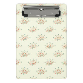 青い花，赤い花，花のパターン ミニクリップボード