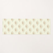 青い花，赤い花，花のパターン ヨガマット (正面(横))