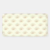 青い花、赤い花、花のパターン 横断幕 (横)