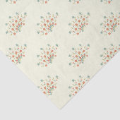 青い花，赤い花，花のパターン 薄葉紙 (詳細)