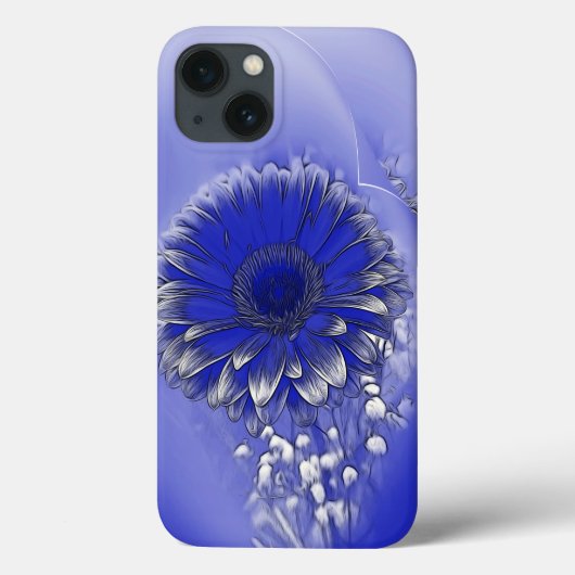 青い花 Case-Mate iPhoneケース (裏面)