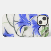 青い花 iPhoneケース (裏面横)