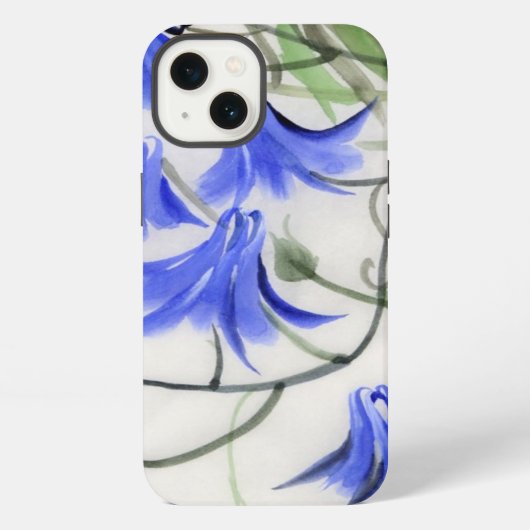 青い花 iPhoneケース (裏面)
