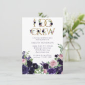 青い花 | PurpleとPinkのフローラI Do Crew 招待状 (スタンド正面)