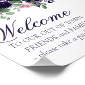 青い花 | PurpleとPInk Out of Town Guests ポスター (角)