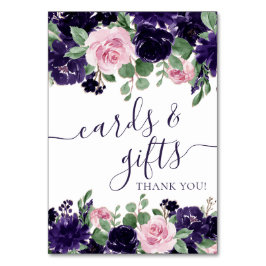 青い花 | Purple and Pink Roses Garland Gift テーブルナンバー