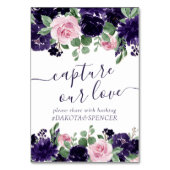 青い花 | Purple Pink Rose Capture Our Love テーブルナンバー (裏面)