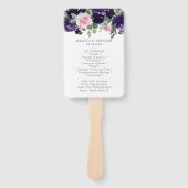 青い花 | Purple Pink Rose Garlandプログラム ハンドファン (正面)