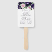 青い花 | Purple Pink Rose Garlandプログラム ハンドファン (裏面)