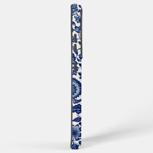 青い花 SAMSUNG GALAXYケース (右側面)