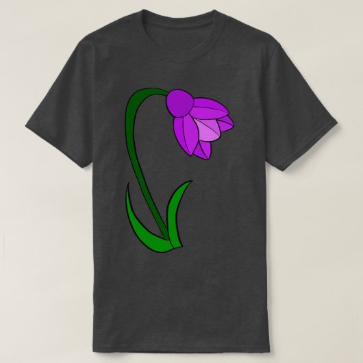 青い花 Tシャツ (デザイン正面)