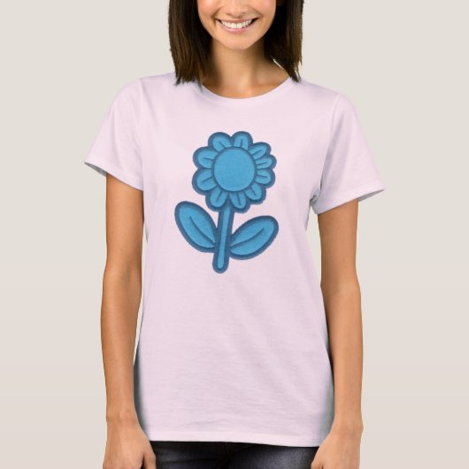 青い花 Tシャツ (正面)