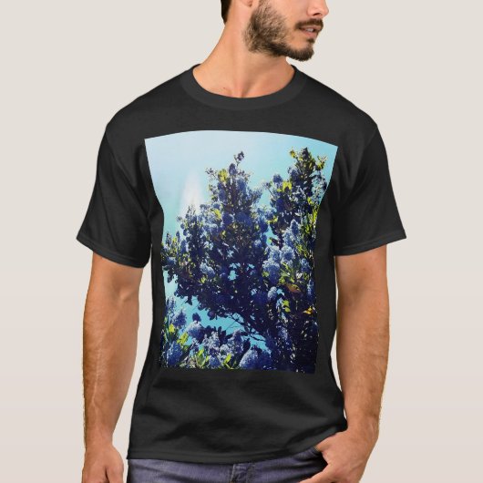 青い花 Tシャツ (正面)
