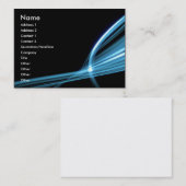 青い芸術ライン 名刺 (正面/裏面)