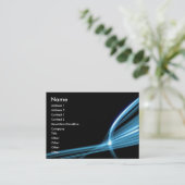 青い芸術ライン 名刺 (スタンド正面)