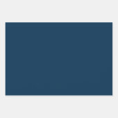 青い芸術的ワイルドフラワーの水彩パターン ラッピングペーパーシート (正面2)