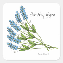 青い芽シール スクエアシール