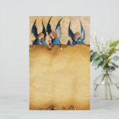 青い茶色の羊飼い 便箋 (スタンド正面)