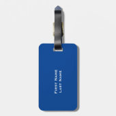 青い荷札 ラゲッジタグ (裏面縦)
