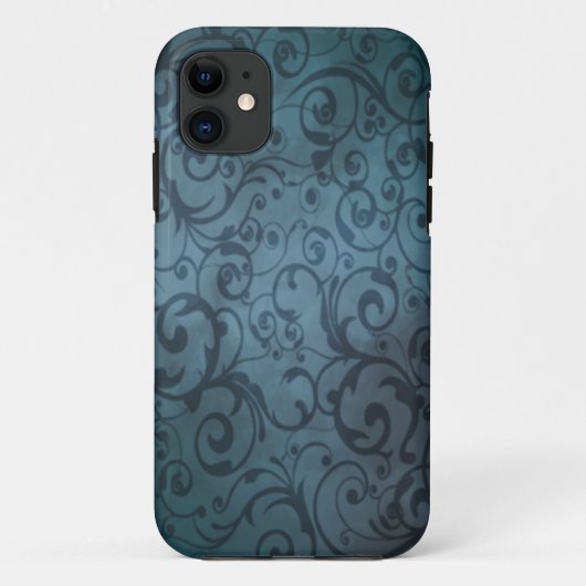 青い華麗さ Case-Mate iPhoneケース (裏面)
