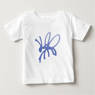 青い落書きバグ ベビーTシャツ