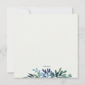 青い葉と実のハヌカパーティー 招待状 (裏面)