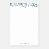 青い葉のポストイットのノート ポストイット (正面)