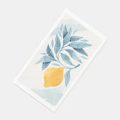 青い葉のレモン植物画 (コーナー)