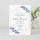 青い葉の確認 招待状 (スタンド正面)