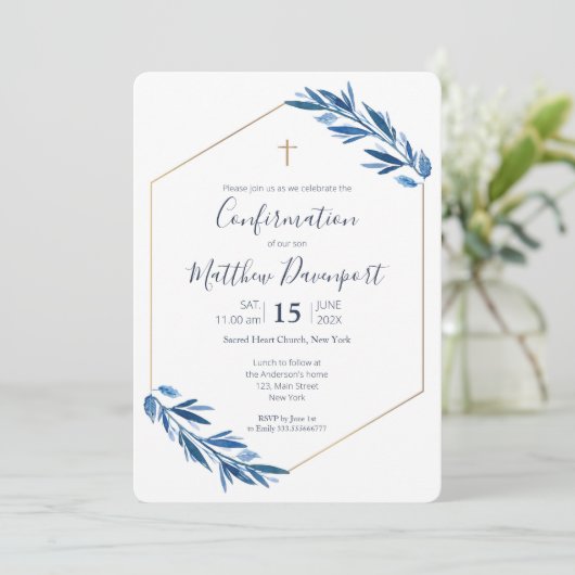 青い葉の確認 招待状 (スタンド正面)