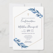 青い葉の確認 招待状 (正面)