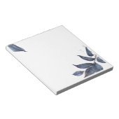 青い葉フレーム ノートパッド (アングル)