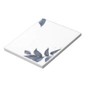 青い葉フレーム ノートパッド (回転)