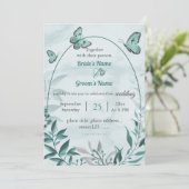 青い葉蝶フローラ結婚ズ 招待状 (スタンド正面)