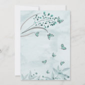 青い葉蝶フローラ結婚ズ 招待状 (裏面)