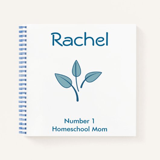 青い葉 ノートブック (正面)