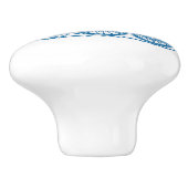 青い蒸気の列車のカスタムな芸術のドアノブ セラミックノブ (側面)